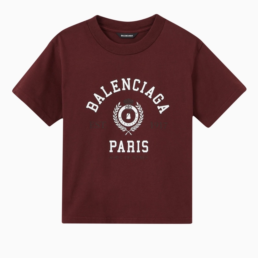 SOLD Balenciaga Kids Burgundy Tee